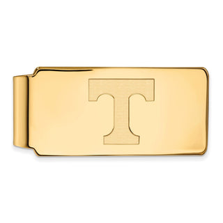 Sterling Silver Gold-plated LogoArt University of Tennessee Letter T Money Clip