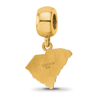 Sterling Silver w/Gold-plating LogoArt The Citadel Small Dangle Bead GP026TCI