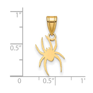 10k Yellow Gold LogoArt University of Richmond Medium Spider Pendant