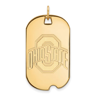 10k Gold LogoArt The Ohio State University Large Dog Tag Pendant
