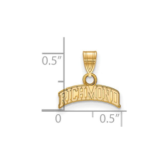 10k Yellow Gold LogoArt University of Richmond Small Script Pendant