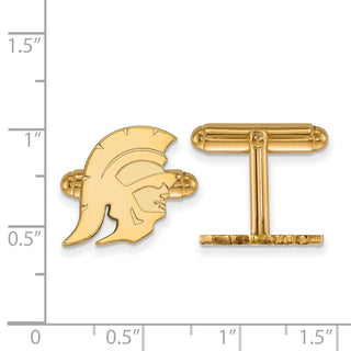 14k Gold LogoArt University of Southern California Trojan Cuff Links