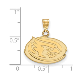 10k Gold LogoArt Iowa State University Cardinal Small Pendant
