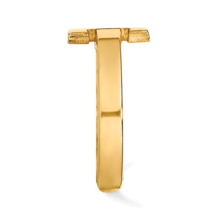 Sterling Silver Gold-plated LogoArt University of Illinois Letter I Toe Ring