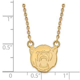 10k Gold LogoArt Baylor University Small Pendant 18 inch Necklace