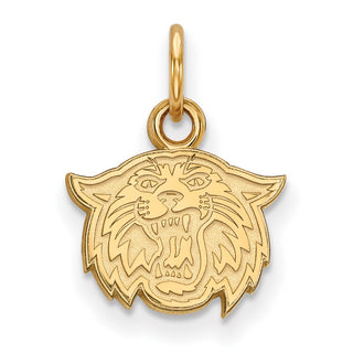 Sterling Silver Gold-plated LogoArt Villanova University Wildcat Extra Small Pendant
