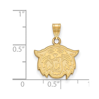 14k Gold LogoArt Villanova University Wildcat Small Pendant