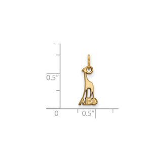 Sterling Silver Gold-plated LogoArt Alpha Epsilon Phi Sorority Symbol Extra Small Pendant