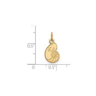 Sterling Silver Gold-plated LogoArt Kappa Delta Sorority Symbol Extra Small Pendant