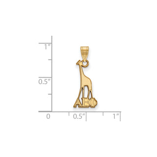 Sterling Silver Gold-plated LogoArt Alpha Epsilon Phi Sorority Symbol Small Pendant