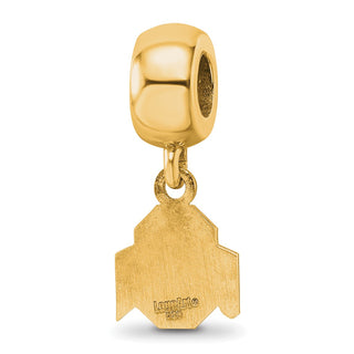 Sterling Silver Gold-plated LogoArt The Ohio State University Extra Small Dangle Bead Charm