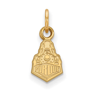 14k Gold LogoArt Purdue University Boilermakers Train Logo Extra Small Pendant