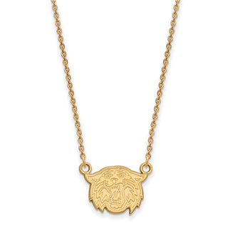 14k Gold LogoArt Villanova University Wildcat Small Pendant 18 inch Necklace