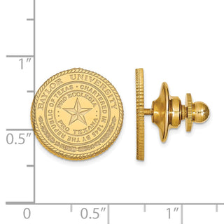14k Gold LogoArt Baylor University Crest Lapel Pin