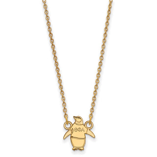 Sterling Silver Gold-plated LogoArt Theta Phi Alpha Sorority Symbol Extra Small Pendant 18 inch Necklace