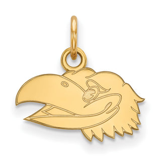 14k Gold LogoArt University of Kansas Jayhawk Extra Small Pendant 4Y039UKS
