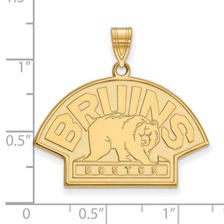 10k Gold NHL LogoArt Boston Bruins Large Pendant 1Y040BRI