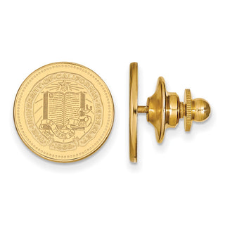 Sterling Silver Gold-plated LogoArt University of California Berkeley Crest Lapel Pin