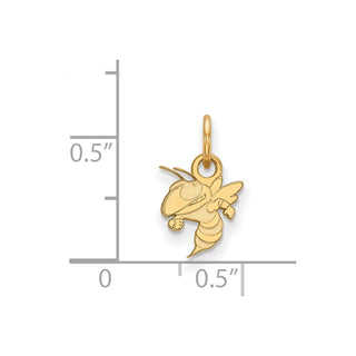 10k Gold LogoArt Georgia Institute of Technology Yellow Jacket Extra Small Pendant