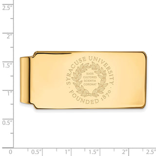 10k Gold LogoArt Syracuse University Crest Money Clip