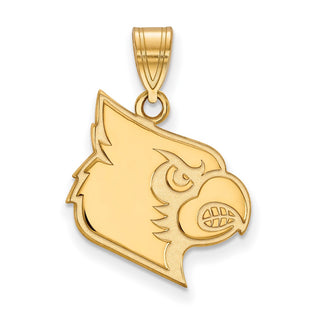 14k Gold LogoArt University of Louisville Cardinal Large Pendant
