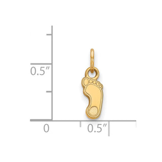 14k Gold LogoArt University of North Carolina Tar Heel Extra Small Pendant