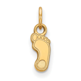 Sterling Silver Gold-plated LogoArt University of North Carolina Tar Heel Extra Small Pendant