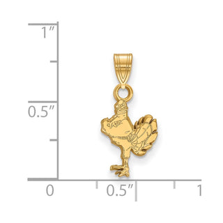 10k Gold LogoArt Virginia Tech HokieBird Small Pendant