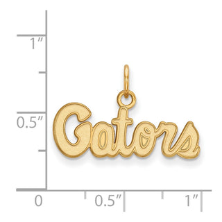 14k Gold LogoArt University of Florida Gators Script Extra Small Pendant