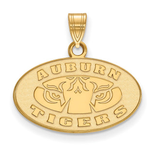 10k Gold LogoArt Auburn Tigers Small Pendant