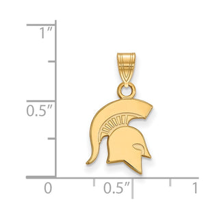 14k Gold LogoArt Michigan State University Spartan Small Pendant 4Y044MIS