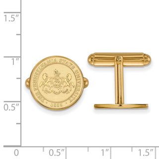 14k Gold LogoArt Penn State University Crest Cuff Links