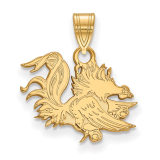 14k Gold LogoArt University of South Carolina Gamecock Small Pendant