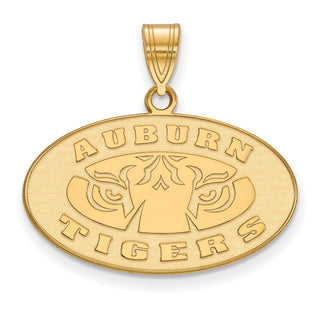 10k Gold LogoArt Auburn Tigers Medium Pendant