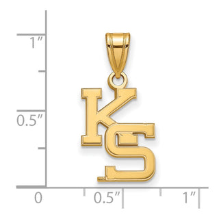 10k Gold LogoArt Kansas State University K-S Medium Pendant 1Y045KSU
