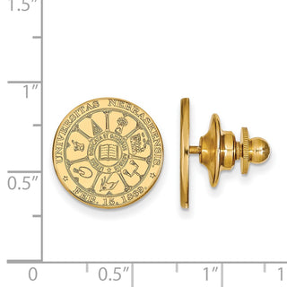 14k Gold LogoArt University of Nebraska Crest Lapel Pin