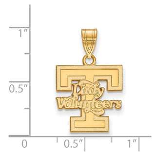 10k Gold LogoArt University of Tennessee Lady Volunteers Medium Pendant