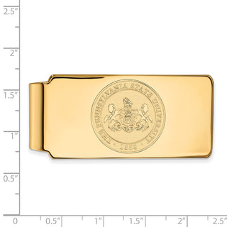 10k Gold LogoArt Penn State University Crest Money Clip