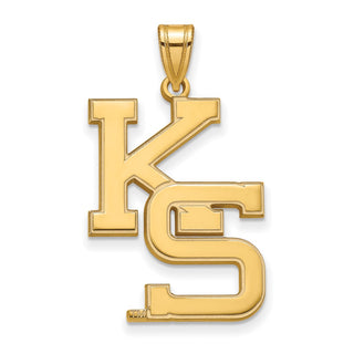 10k Gold LogoArt Kansas State University K-S Extra Large Pendant