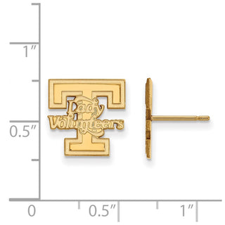 14k Gold LogoArt University of Tennessee Lady Volunteers Small Post Earrings