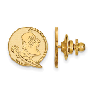 14k Yellow Gold LogoArt Florida State University Lapel Pin
