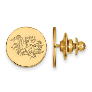 14k Gold LogoArt University of South Carolina Gamecock Lapel Pin