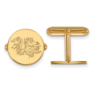 14k Gold LogoArt University of South Carolina Gamecock Cuff Links