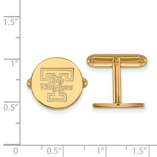 Sterling Silver Gold-plated LogoArt University of Tennessee Lady Volunteers Cuff Links