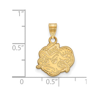 10k Gold LogoArt University of North Carolina Ram Small Pendant 1Y053UNC