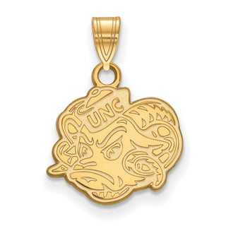 14k Gold LogoArt University of North Carolina Ram Small Pendant 4Y053UNC
