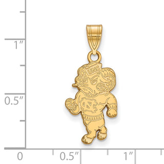 10k Gold LogoArt University of North Carolina Ram Large Pendant 1Y056UNC
