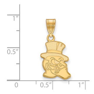10k Gold LogoArt Wake Forest University Demon Deacon Medium Pendant