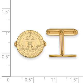 14k Gold LogoArt Georgia Institute of Technology Crest Cuff Links