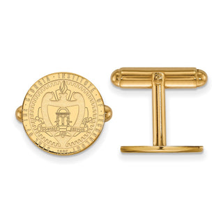 Sterling Silver Gold-plated LogoArt Georgia Institute of Technology Crest Cuff Links